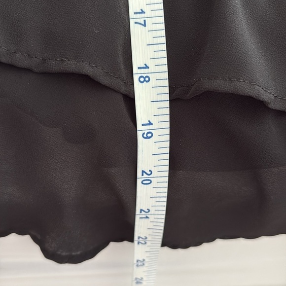 Fashion to Figure Black Asymmetrical Tiered Camisole. Size 0=12 or XL. - Picture 4 of 5